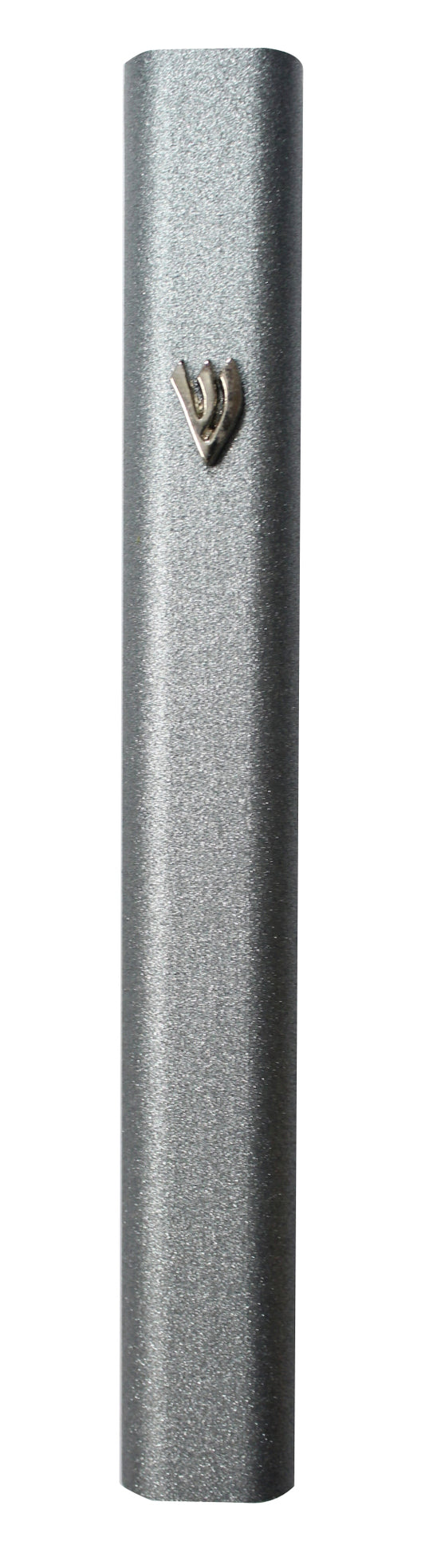 Aluminum Mezuzah Holder 15cm - Silver Sand