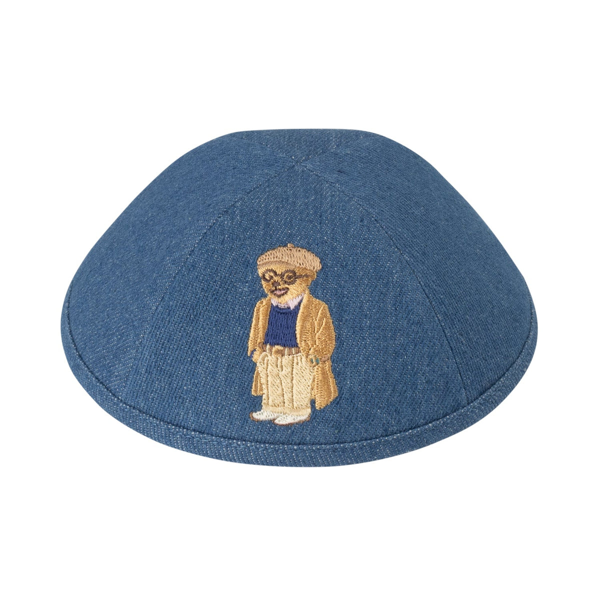 iKippah Grandpa Bear- Denim