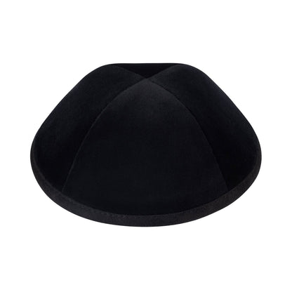 iKippah Black Velvet W/ Suede Rim