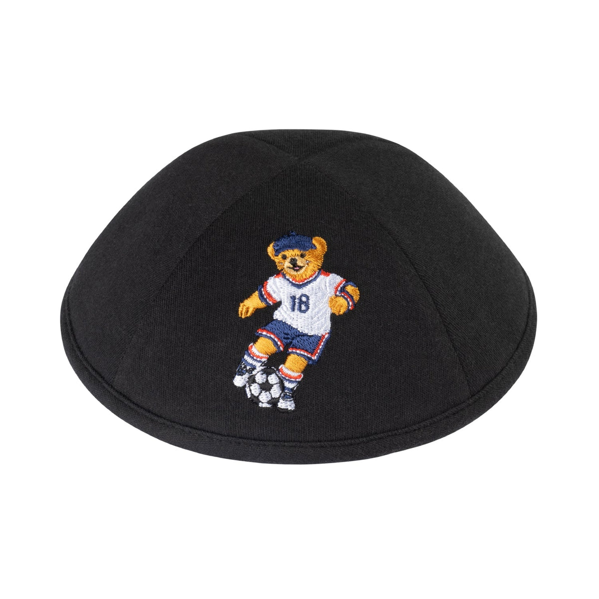 iKippah Dov Bear Soccer - Black Jersey