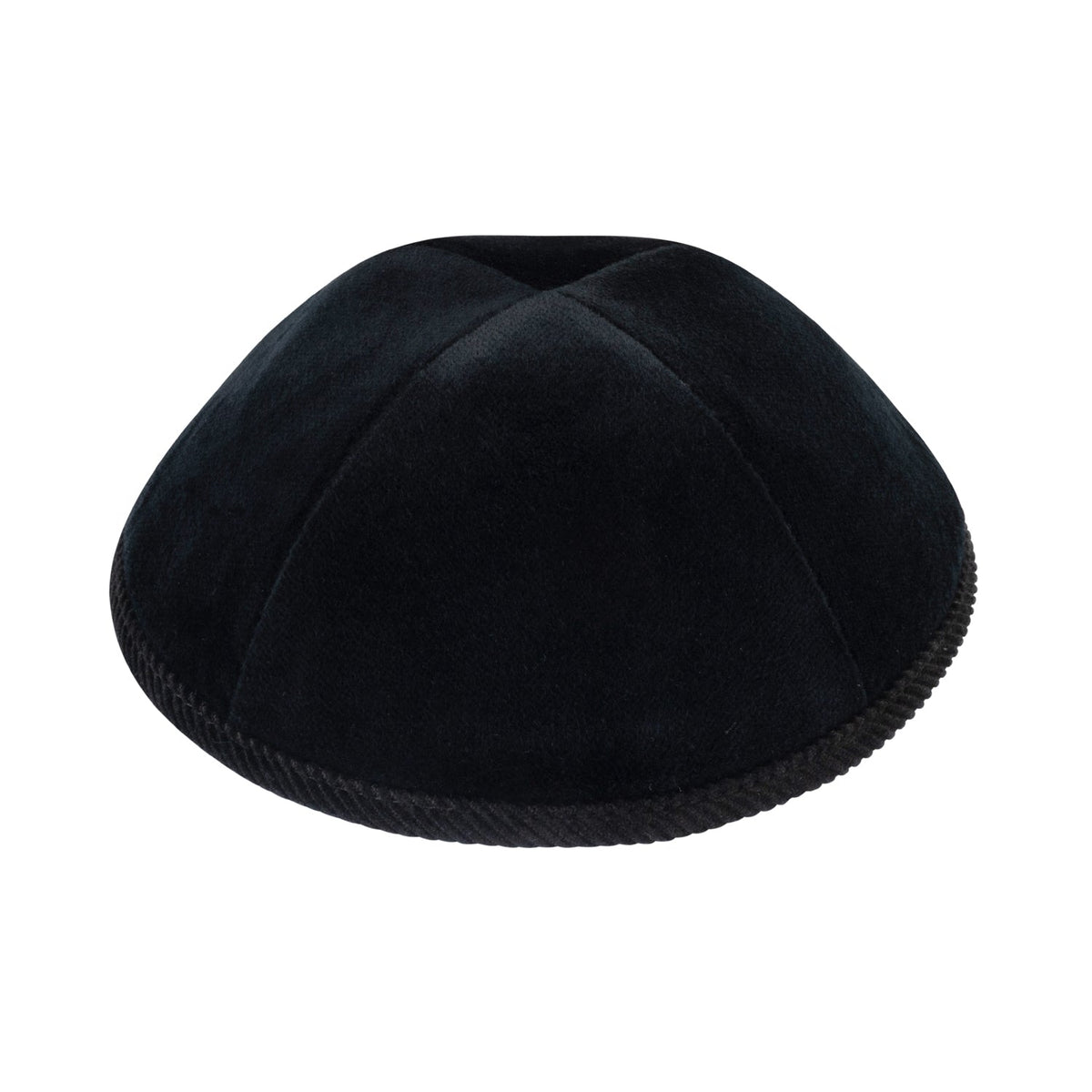 iKippah Black Velvet W/ Black Corduroy Rim
