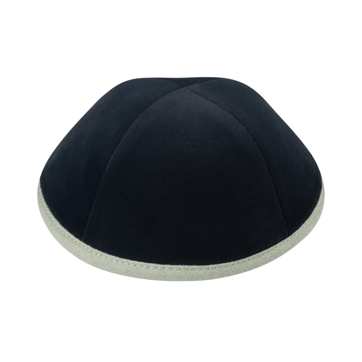 iKippah Black Velvet W/ Sage Rim