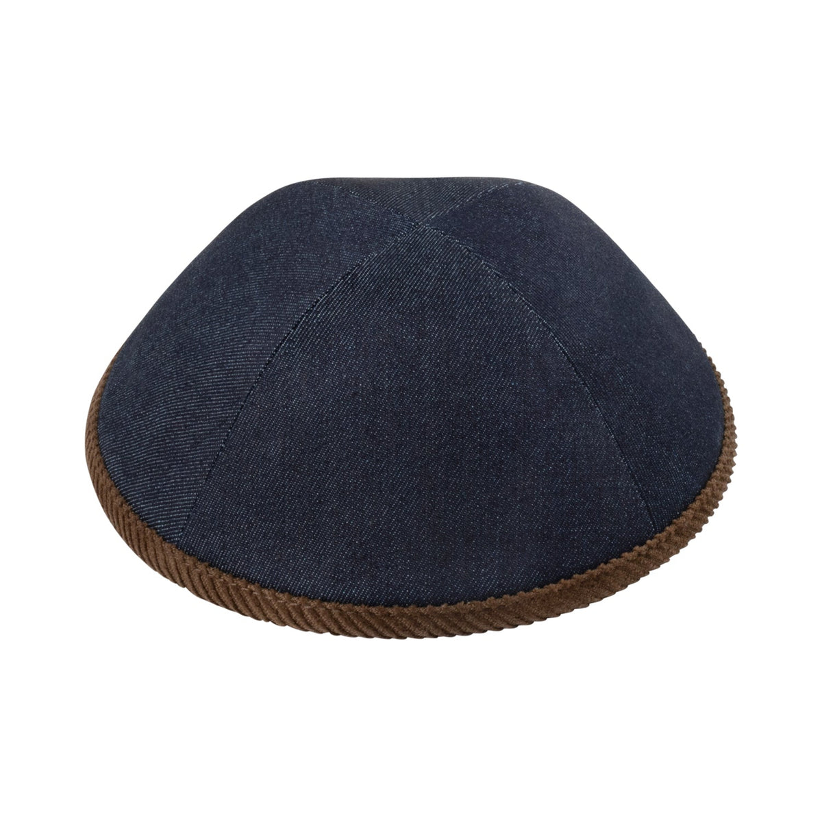 iKippah Navy Denim W/ Brown Corduroy Rim