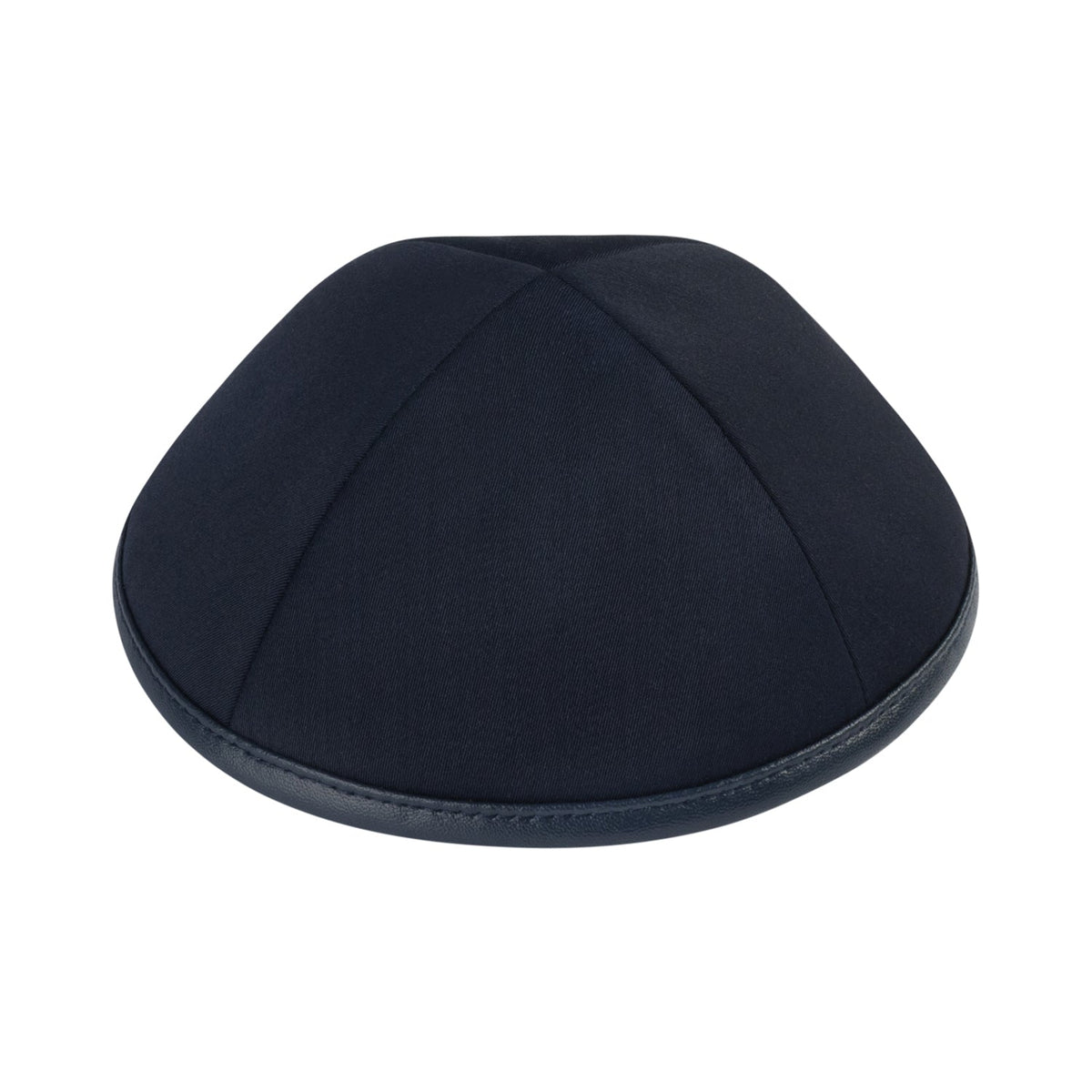 iKippah Navy Suiting W/ Navy Leather Rim