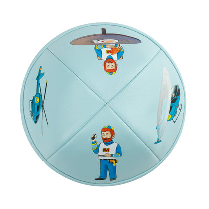 iKippah Middos Man - Light Blue Leather