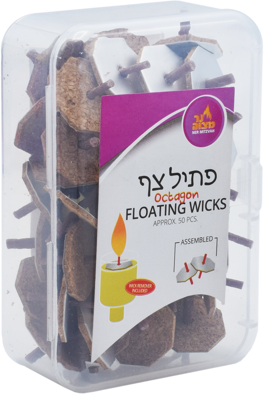 Octagan Floating Wicks 50pk. ASSEMBLED