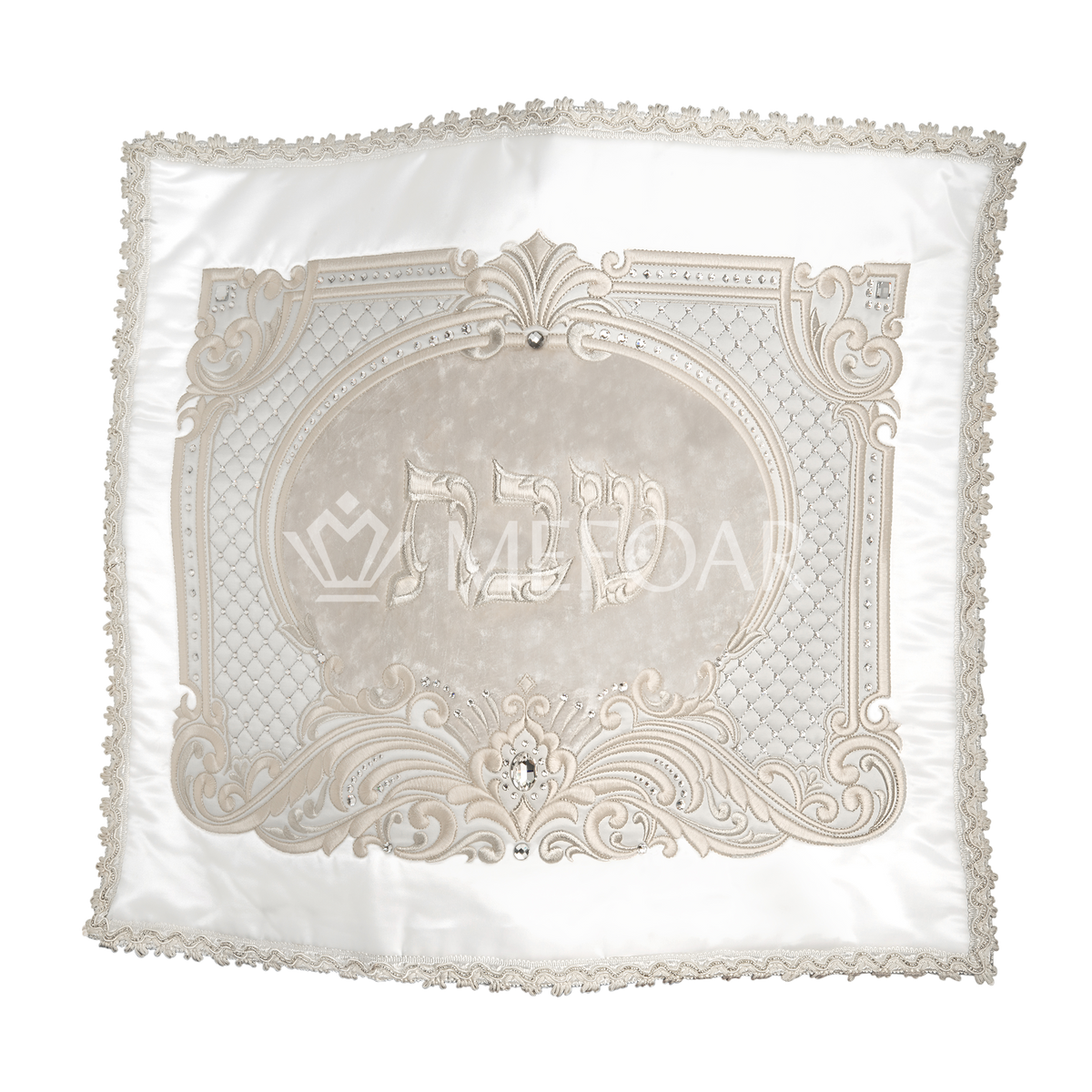 Challah Cover #566 multi velvet crystal - Large