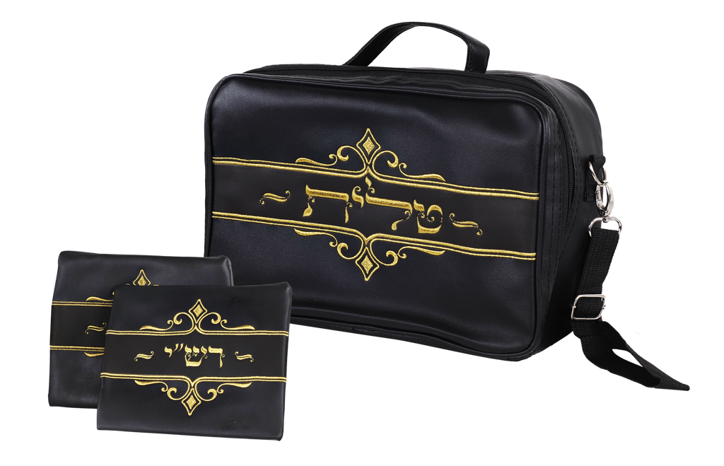 Talis Tote Travel Bag W/Tefillin Bags [BLACK]