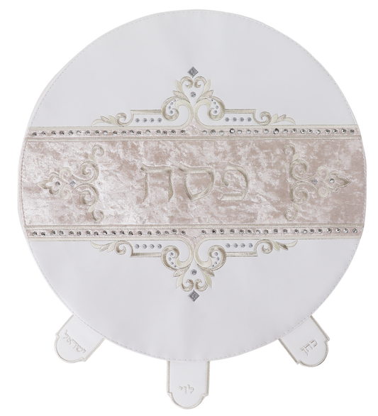 Matzah Cover Faux Leather W/3 Pockets #59717