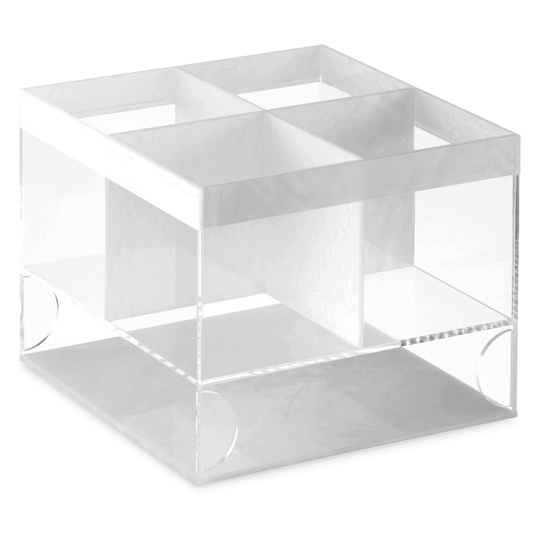 White pearl Cutlery And napkin holder