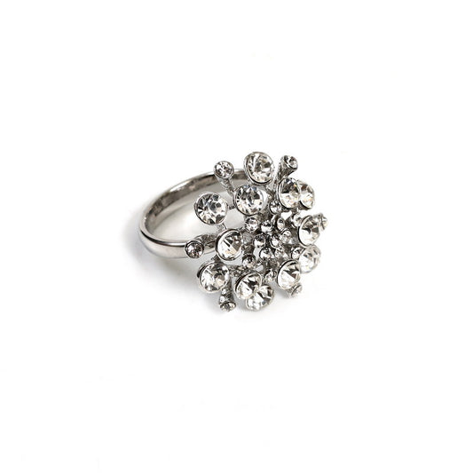 Napkin Rings Nickel 6pk. - Bouquet