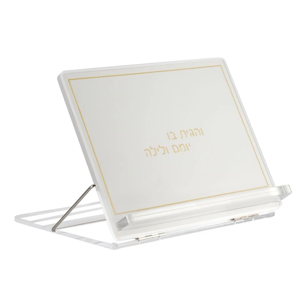 Lucite W/Leatherite Single Shtender [BT]