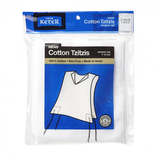 Arba Kanfos 100% Cotton AY V1 Thick Tzitzis #18
