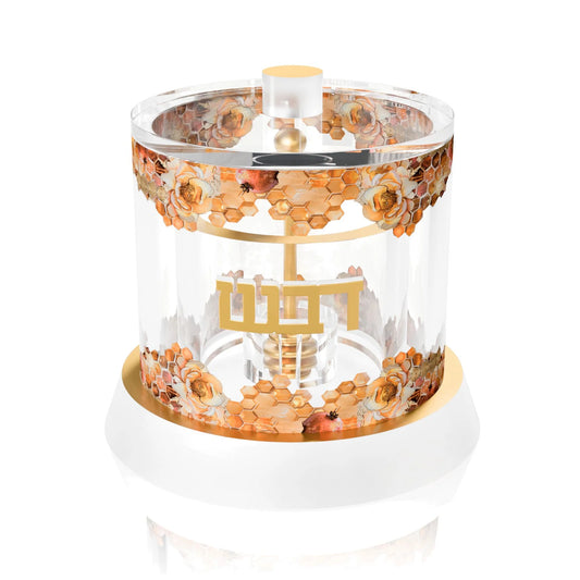 Plat à miel en lucite - Nectar rosé [FT]