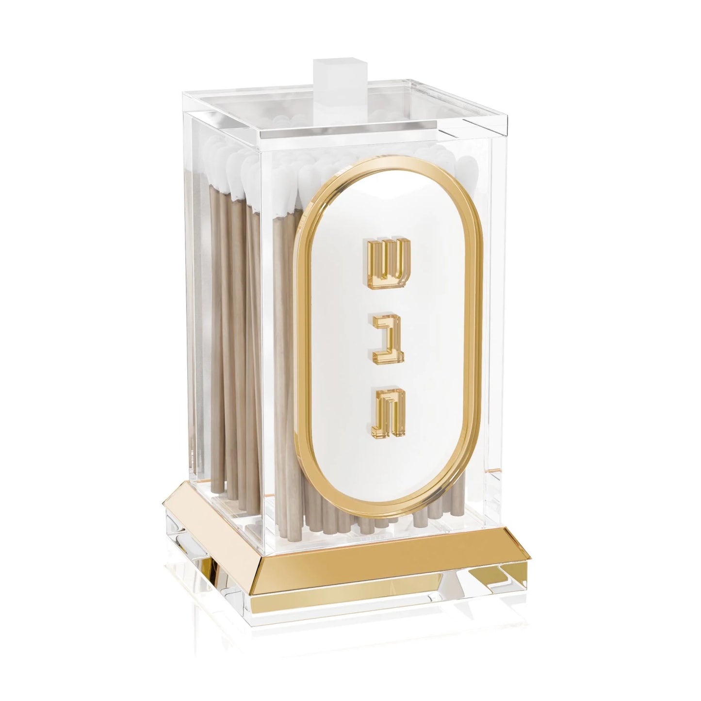 Lucite Match Holder - Lucent - Gold [FT]