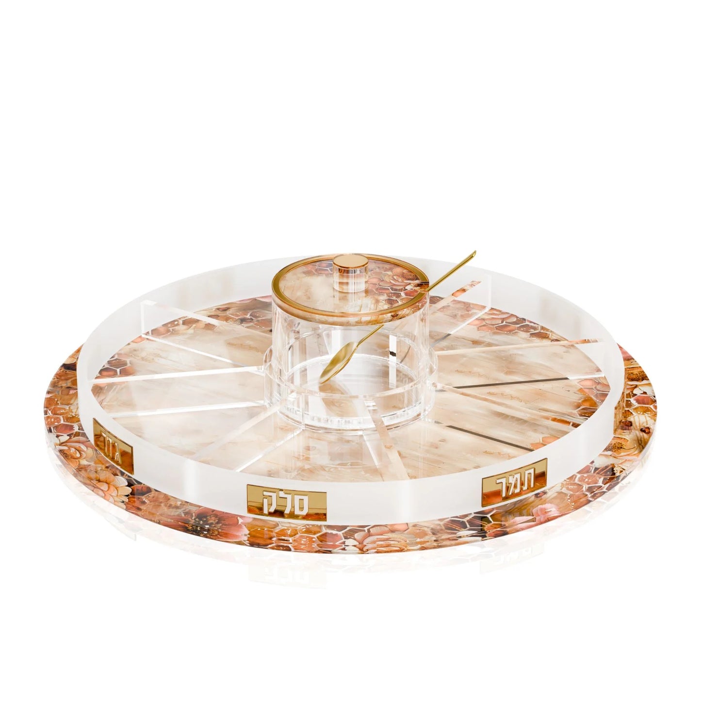 Lucite Simanim Tray - Blush Nectar [FT]