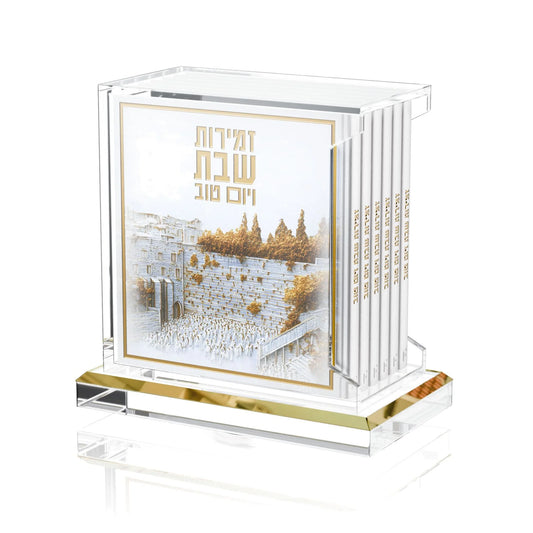 Ensemble Zemiros carré 6 pièces en cuir et lucite - Pierre surélevée [FT]
