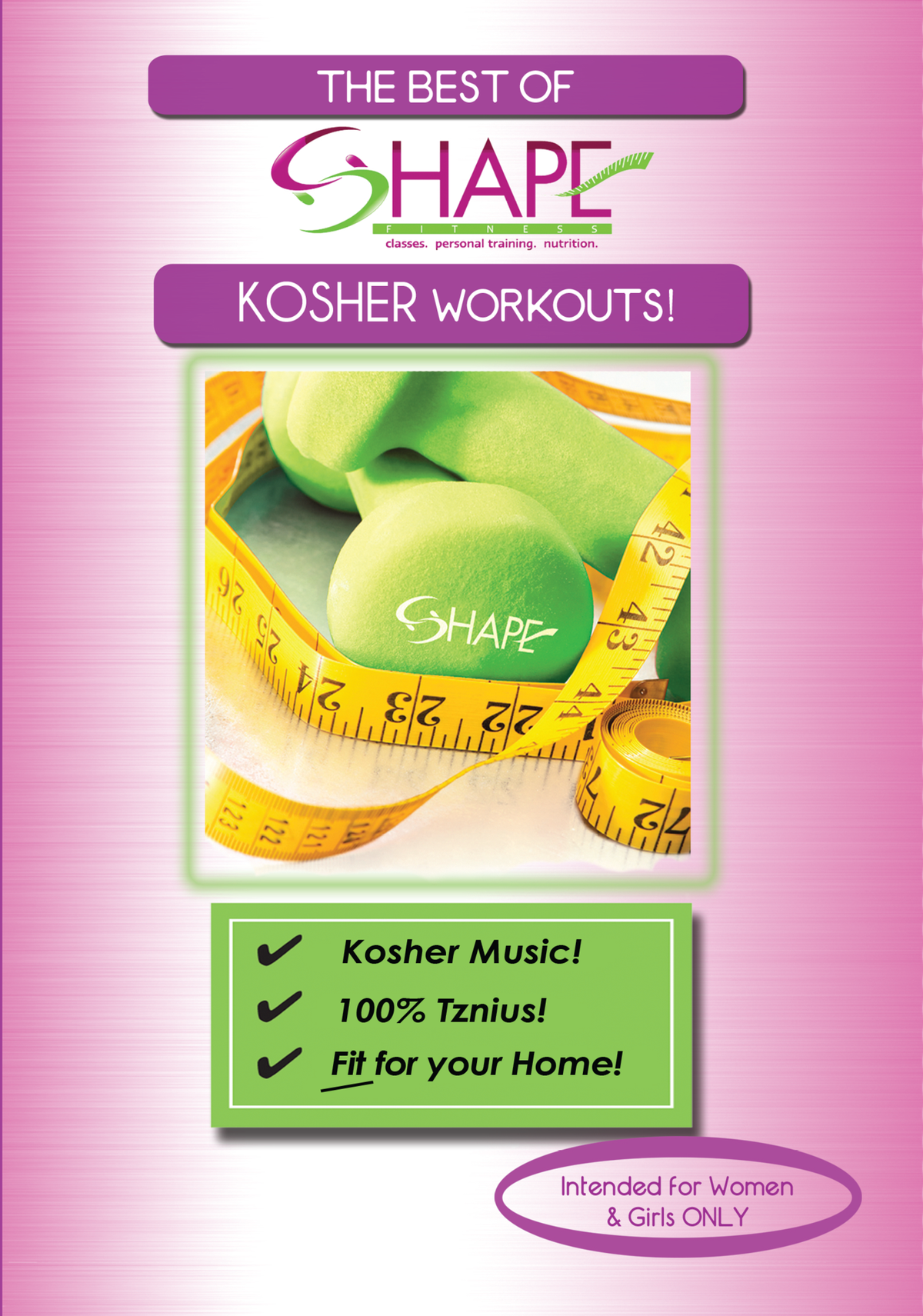 Shape Kosher Workouts - Girls & Teens DVD
