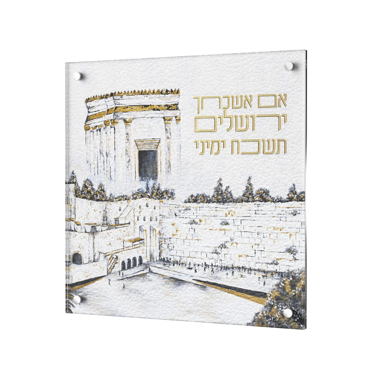 Lucite W/Leatherite Im Eshkachech - Beis Hamikdash [FT]