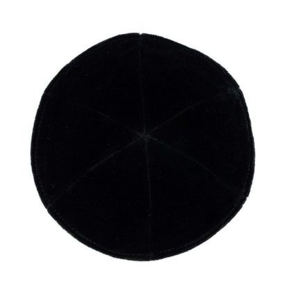 iKippah Rimless Black Velvet - 6 Panel