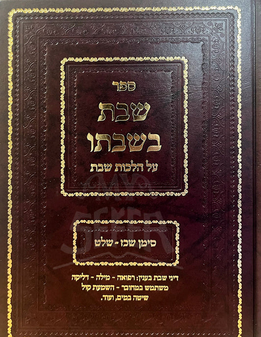 הלכות שבת בשבתו