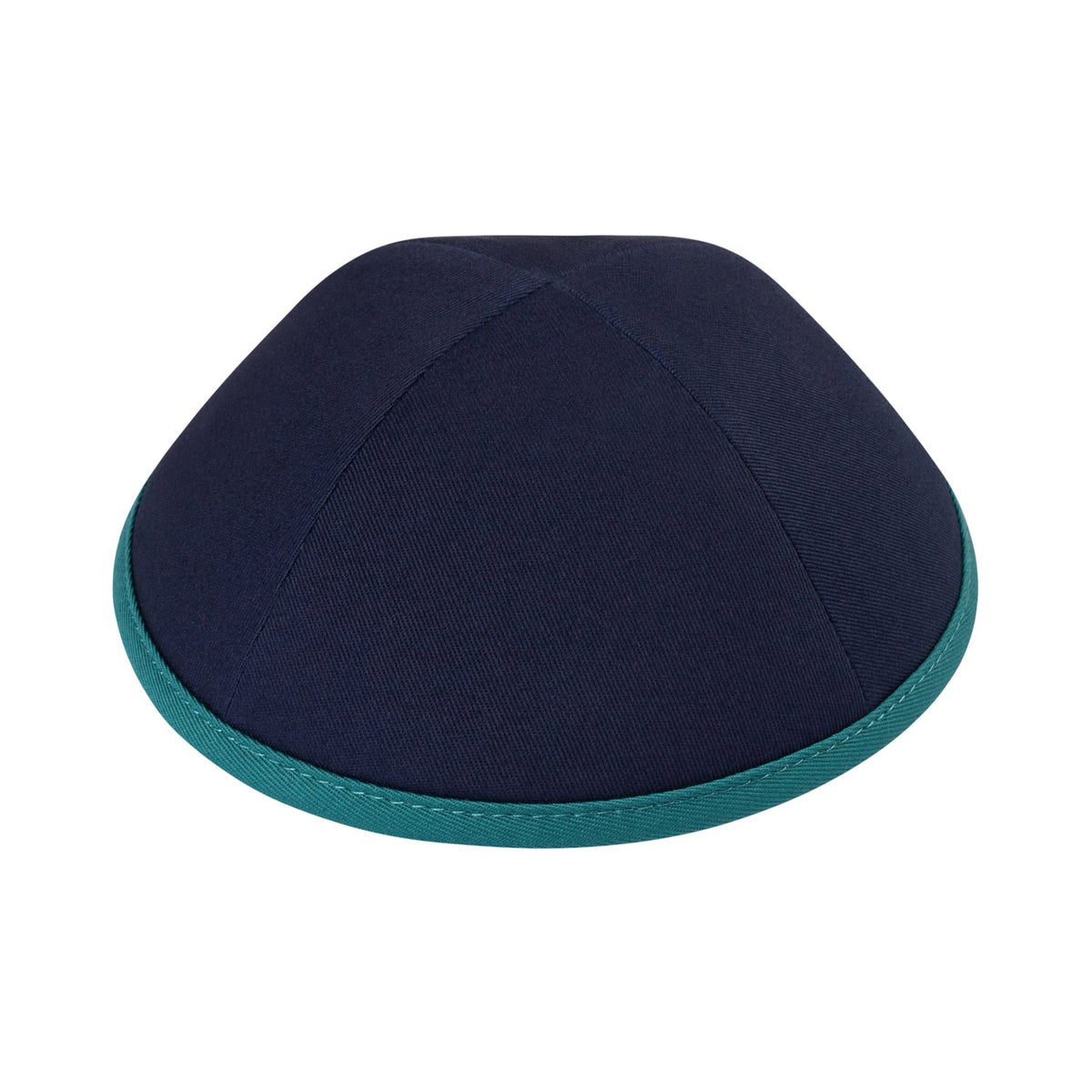 iKippah Navy Cotton W/ Persian Green Rim