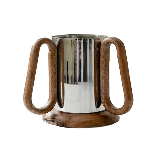 Wood & Stainless Steel Wash Cup #10 [BT]