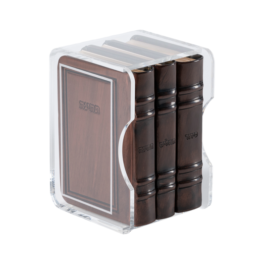 סידור, תהלים, תחינות, מאירות Deluxe Leather W/Acrylic Box - Brown [61]
