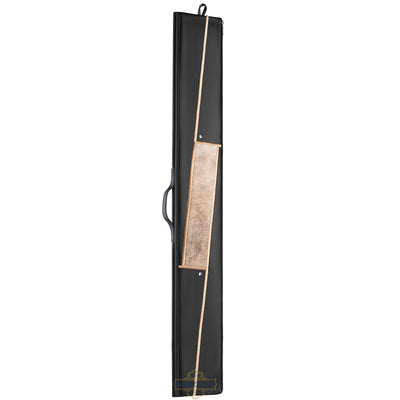 Leather Lulav Bag - Black [Brown Fur]  #1830 [MCT]