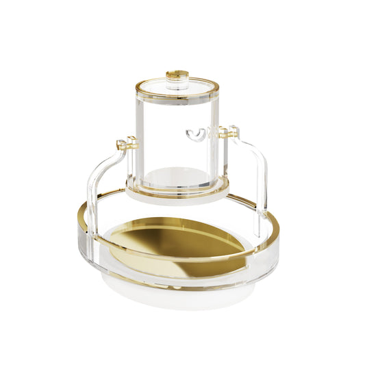 Lucite Swinging Mayim Achronim - Gold [FT]