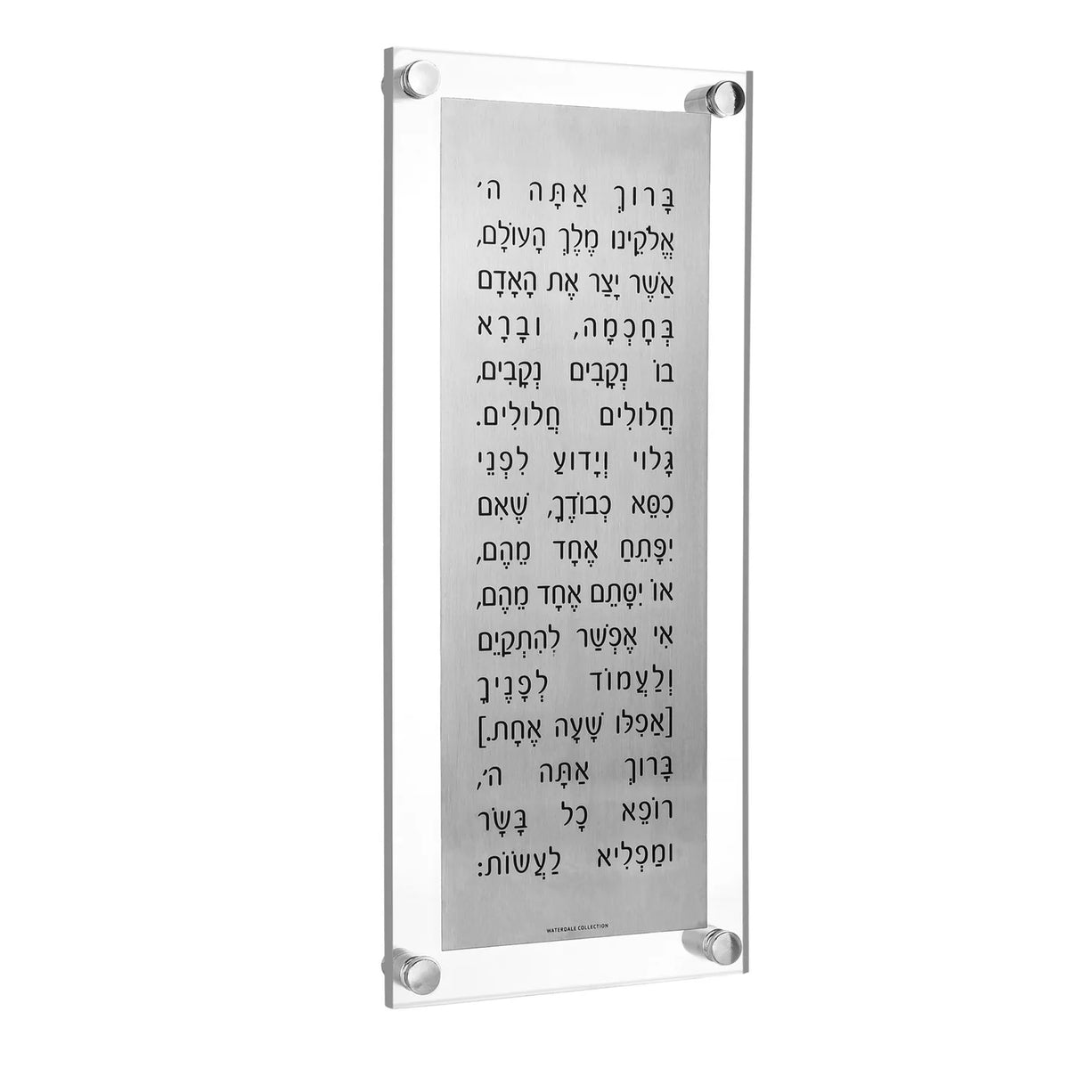 Asher Yatzar MetalLucite SILVER - 6x14