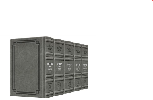 Signature: S-B-S Full 5Vol Machzor Sefard - Grey