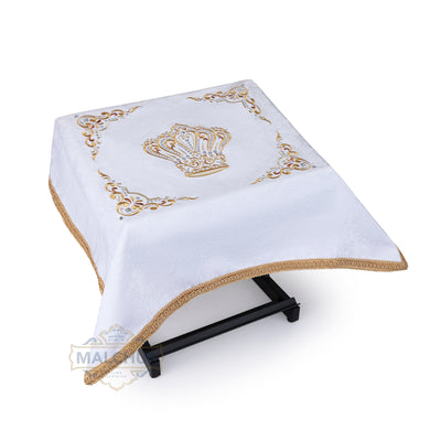 Amud [Shtender] Cover Velvet - White [MCT]