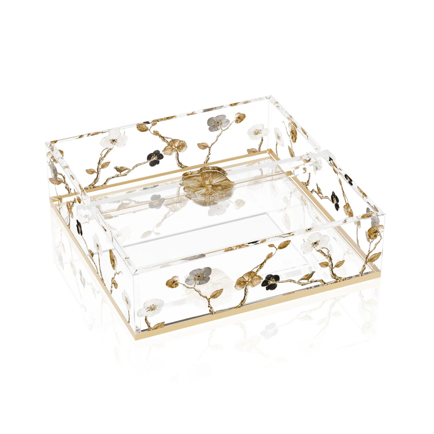 Lucite Napkin Holder - Ornate Garden [FT]