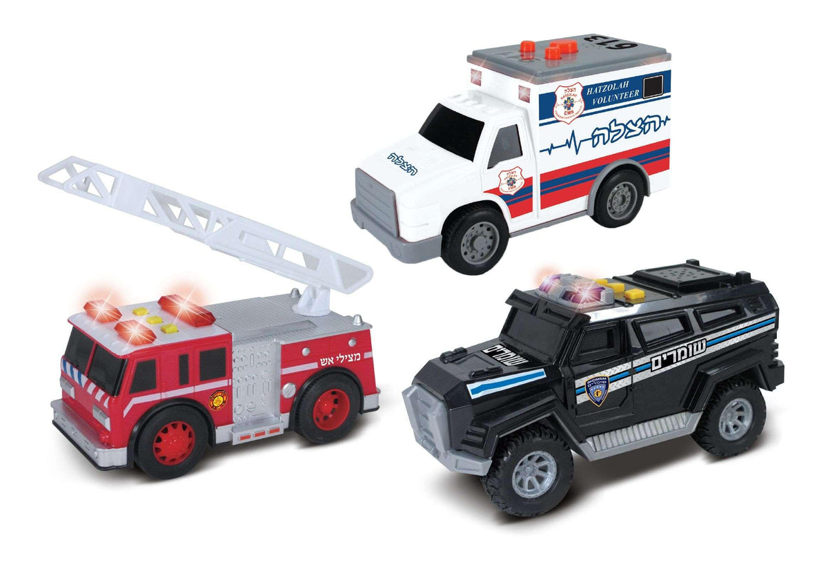 Emergency Vehicles 3Pk
