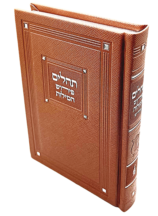 תהלים פירוש המילות מאירות בינוני PU Light Pink W/Stones