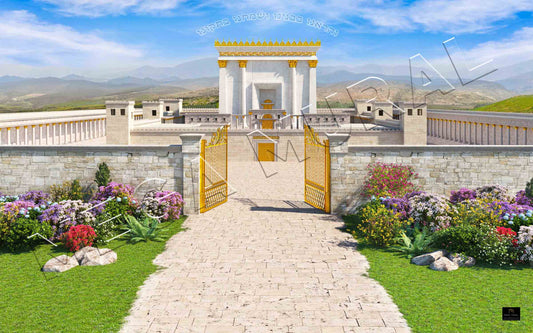 Bais Hamikdash Full Wall Mural 12x7.5 Ft