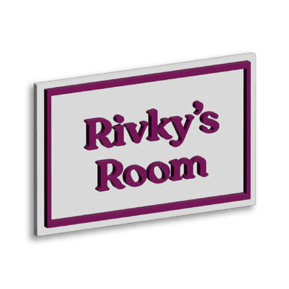 Classic Kids Bedroom Plaque