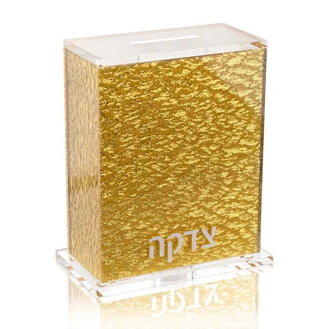 Tzedaka Box Full  Glitter