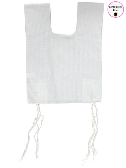 Keter 100% Cotton Tzitzis – Round Neck, 1 Hole – Kids