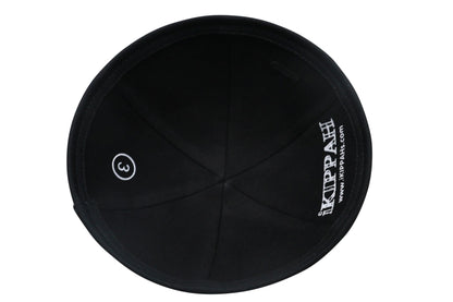 iKippah Black Cotton - 6 Panel