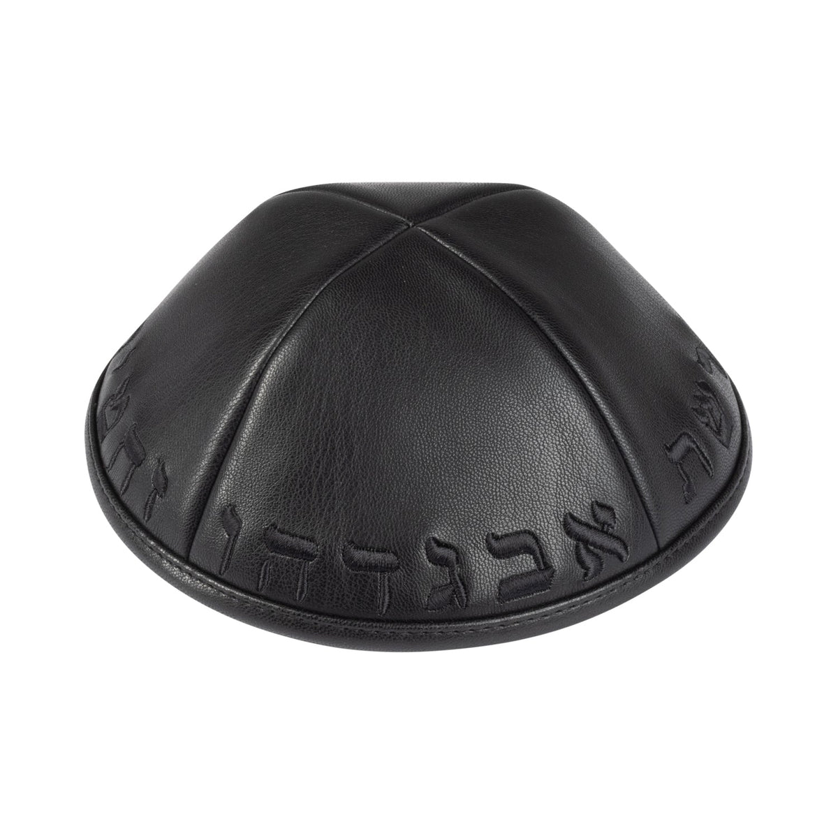 iKippah Leather W/ Aleph Bais