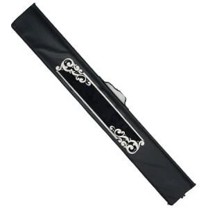 Leather/Vinyl Lulav Bag - Black #1800 - Silver Lining [MCT]