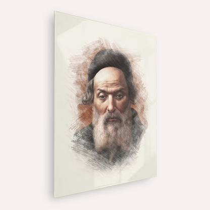 Chofetz Chaim – Acrylic Glass Vertical | Jewish Wall Art, Gedolim Pictures