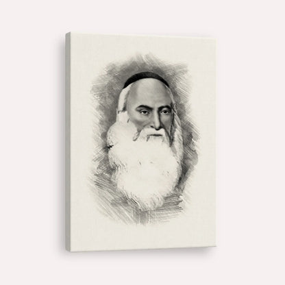 Don Isaac Abarbanel – Black & White – Canvas Vertical | Jewish Wall Art, Gedolim Pictures