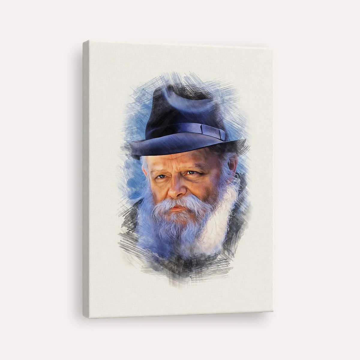 Lubavitcher Rebbe (2) – Canvas Vertical | Jewish Wall Art, Gedolim Pictures