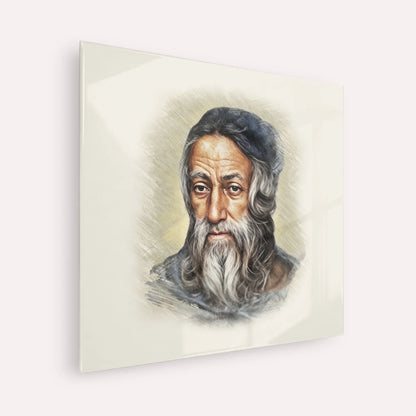 Rabbi Amram Ben Diwan – Acrylic Glass Square | Jewish Wall Art, Gedolim Pictures