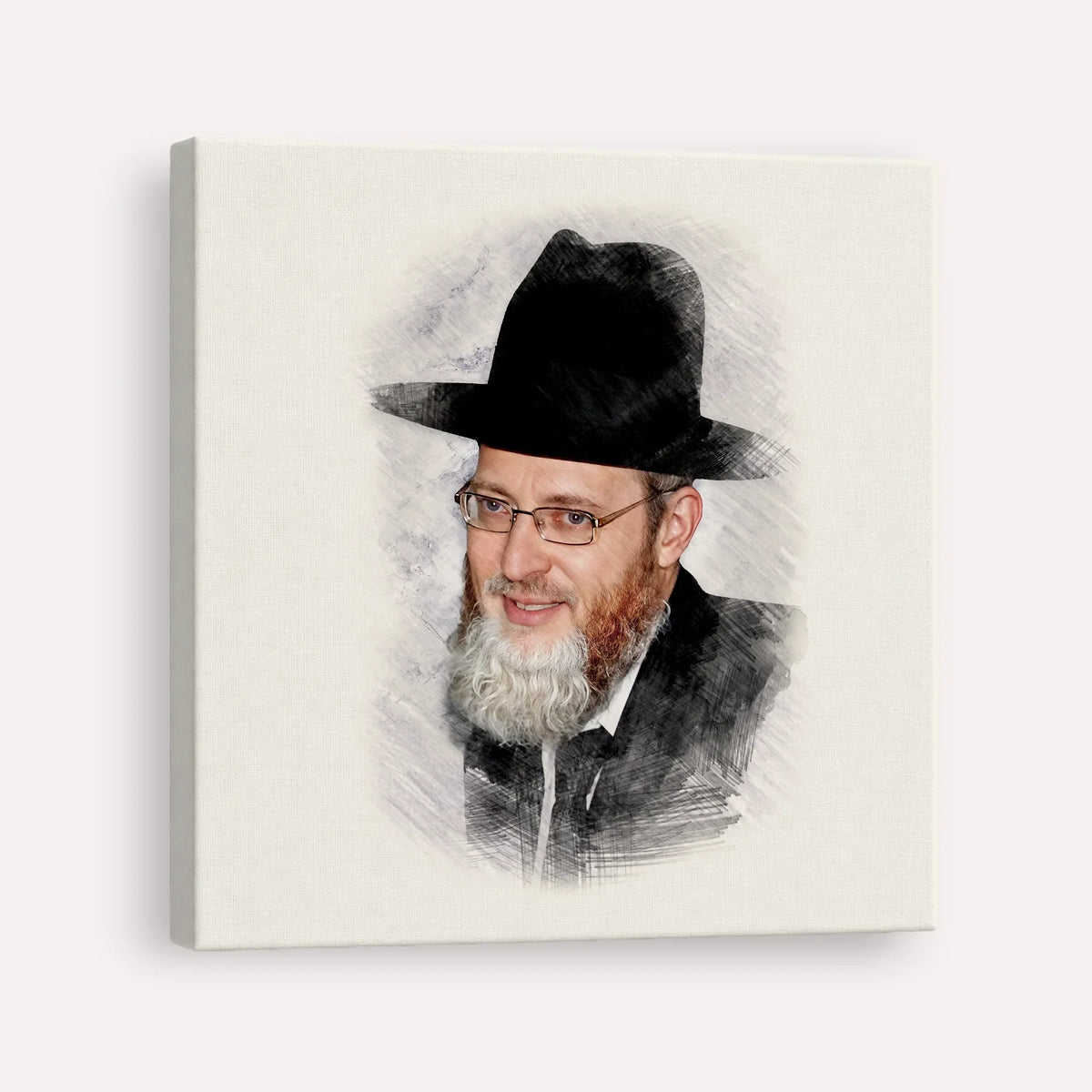 Rabbi Asher Arieli – Canvas Square | Jewish Wall Art, Gedolim Pictures