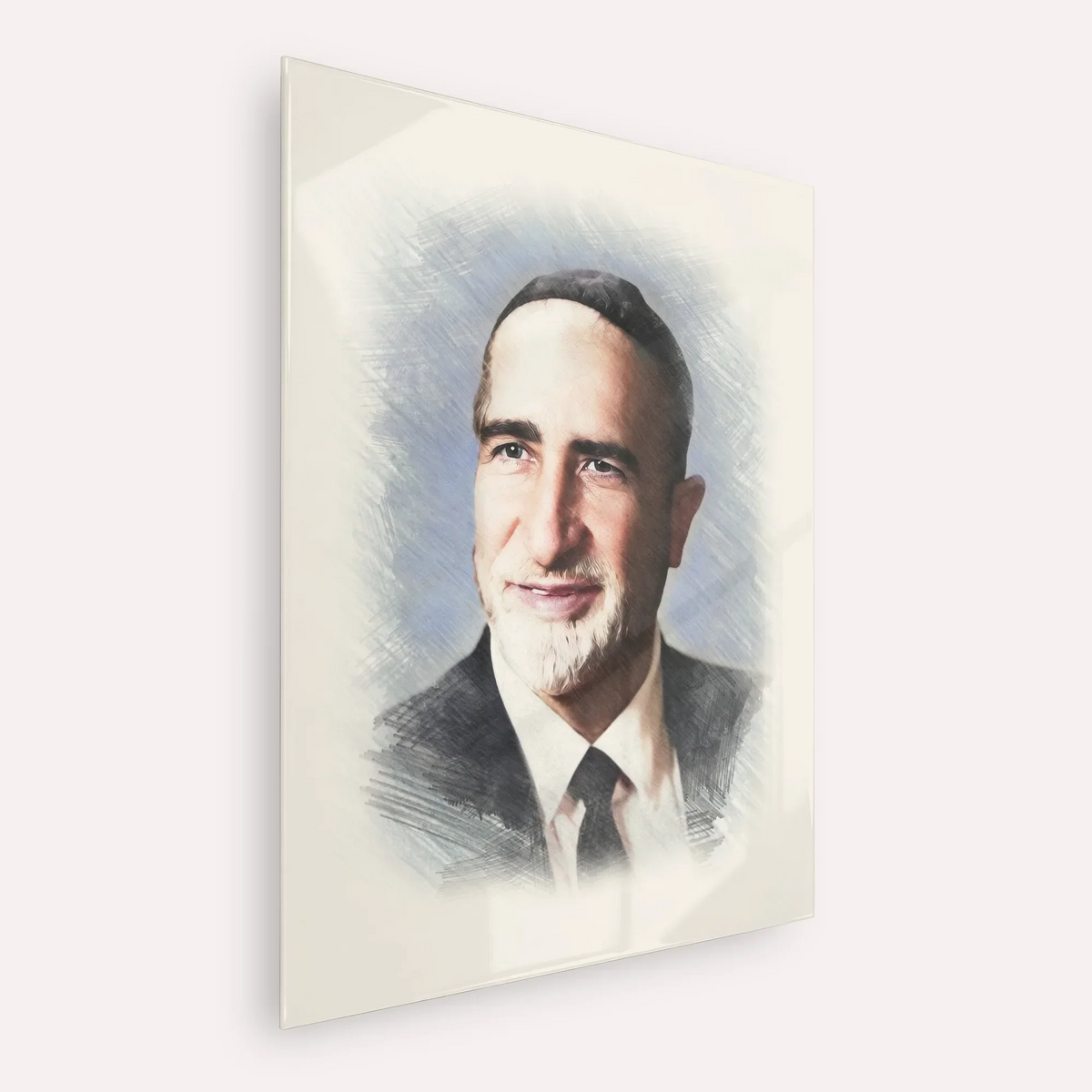 Rabbi Baruch Ben Haim – Acrylic Glass Vertical | Jewish Wall Art, Gedolim Pictures