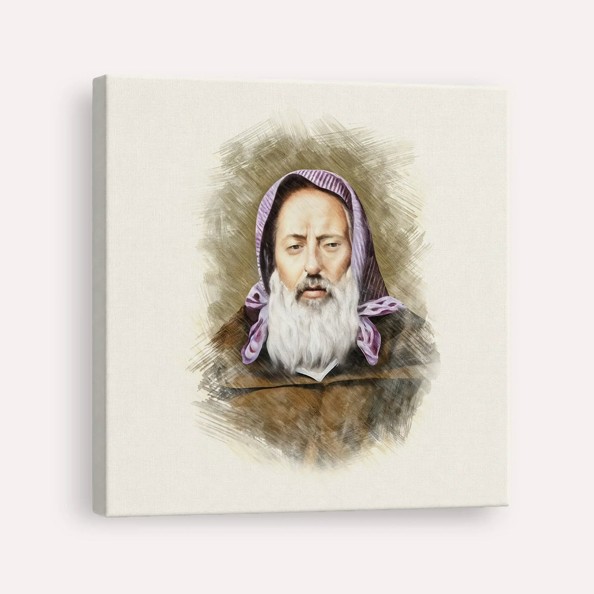 Rabbi Chaim Pinto – Canvas Square | Jewish Wall Art, Gedolim Pictures
